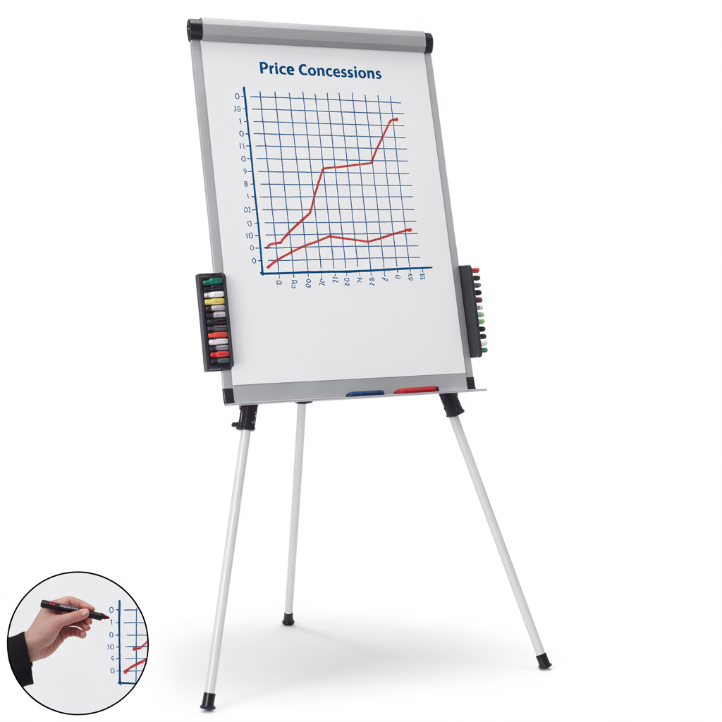 Universal Dry Erase Board with Tripod Easel